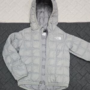 The North Face Light Gray Quilted Jacket